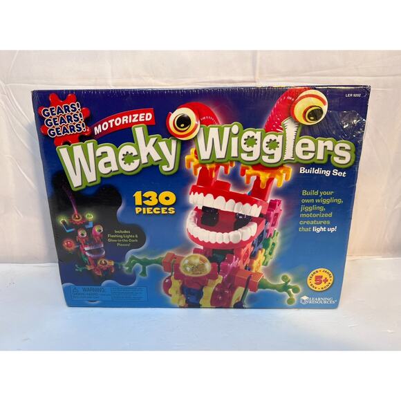 Gears! Gears! Gears! Wacky Wigglers Motorized Building Set New! Sealed NIB - Picture 1 of 8